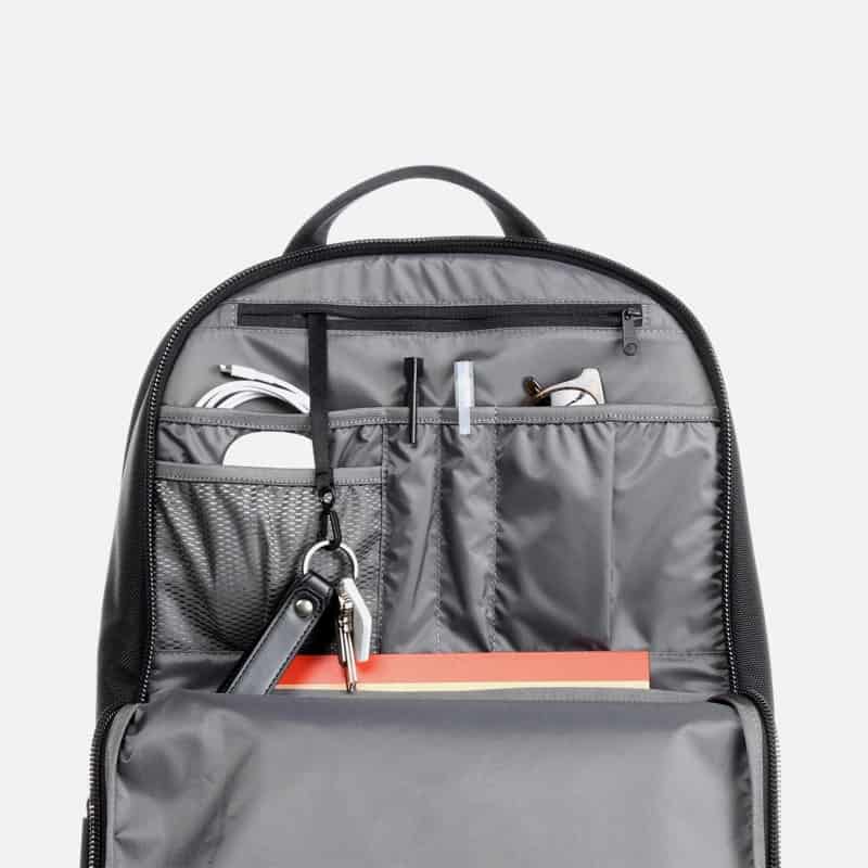 Aer Work Day Pack Great compartment segmentation and panel organization for daily essentials.