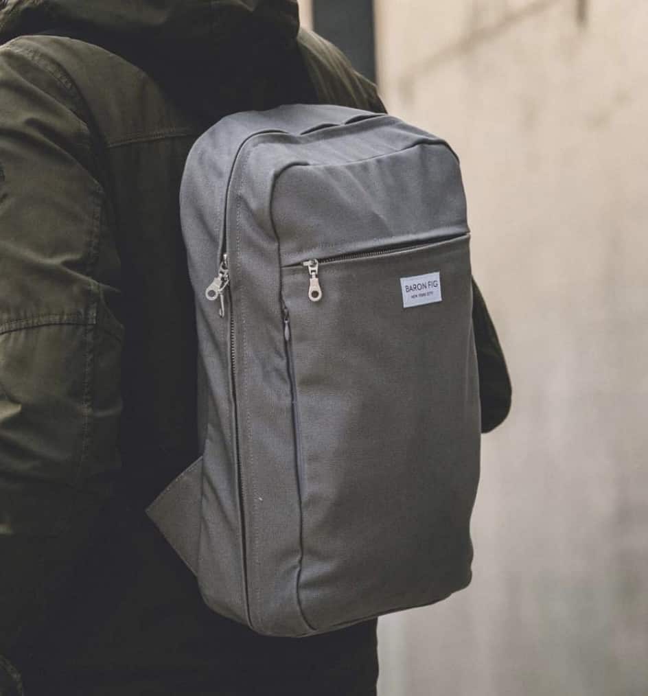 canvas slimline backpack