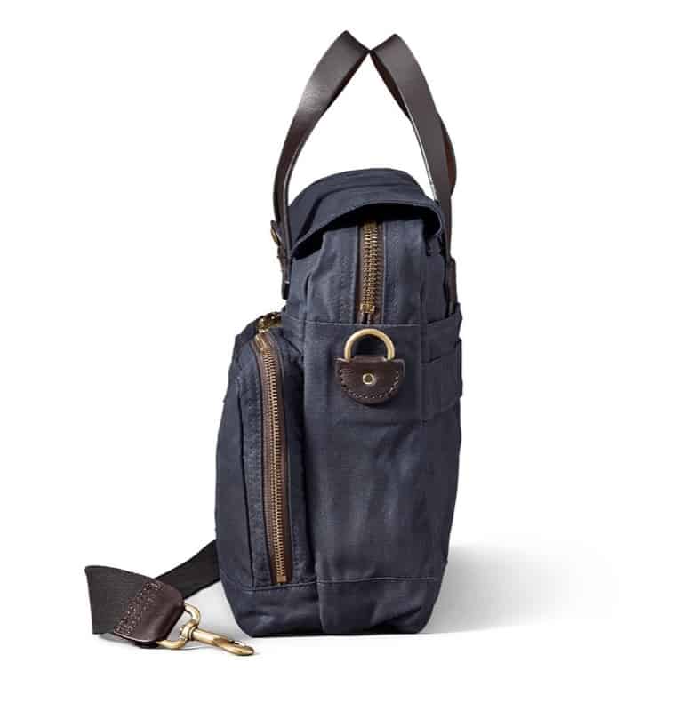 Filson 24 Hour Tin Briefcase Slimline. Great feeling materials.