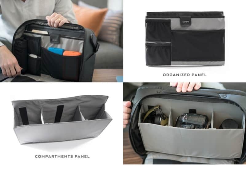 Nomatic Messenger Bag Removable inner panels means you'll customize the bag for how you carry.