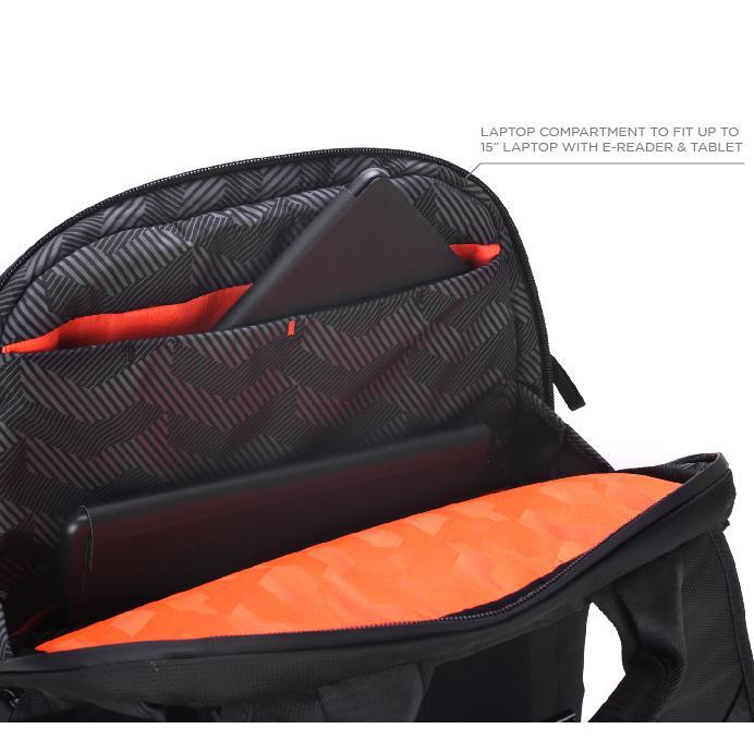 System G Carry+ Backpack Padded and protected laptop compartment.