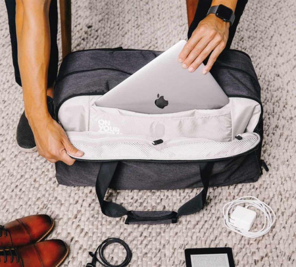 Tortuga Setout Duffel Laptop and business papers, man, storage.